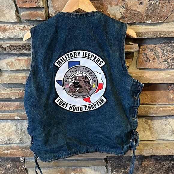 Other - Military Jeepers Milwaukee Performance Denim Moto Vest Tactical Pockets